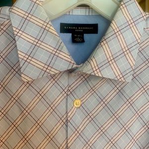 Banana Republic Fitted Oxford Large 16-16 1/2 Long Sleeve